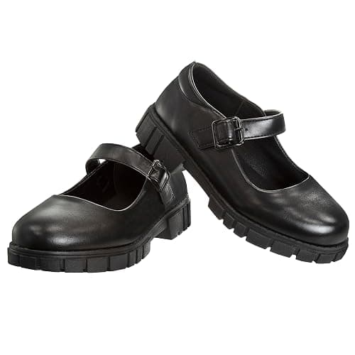 French Toast Girls Round Toe Ankle Strap Maryjane School Shoes - Mary Jane Chunky Platform Oxford Dress Shoe Pumps - Black/Navy/Brown (Size 12-5 Little Kid/Big Kid) thumbnail 3