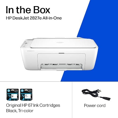 HP DeskJet 2827e Wireless All-in-One Color Inkjet Printer, Scanner, Copier, Best-for-Home, 3 Month Instant Ink Trial Included, AI-Enabled (6W7F5A) thumbnail 9