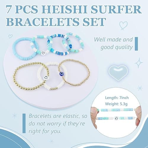 Giesiery 58 Pcs Checkered Makeup Bag Set Preppy Aesthetic Cosmetic Bag Travel Makeup Pouch Toiletry Bag 7 Pcs Heishi Surfer Bracelets with 50 Pcs Cute Stickers for Women Girls Teens Gift thumbnail 5
