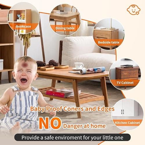 12 Pack Corner Protector Baby Corner Guards Table Corner Protectors Furniture Corners & Edges Safety Bumpers Corner Covers Baby Safety for Sharp Edges thumbnail 6