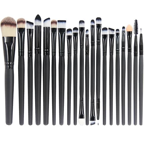 EmaxDesign 20 Pieces Makeup Brush Set Professional Face Eye Shadow Eyeliner Foundation Blush Lip Makeup Brushes Powder Liquid Cream Cosmetics Blending Brush Tool - Image 1