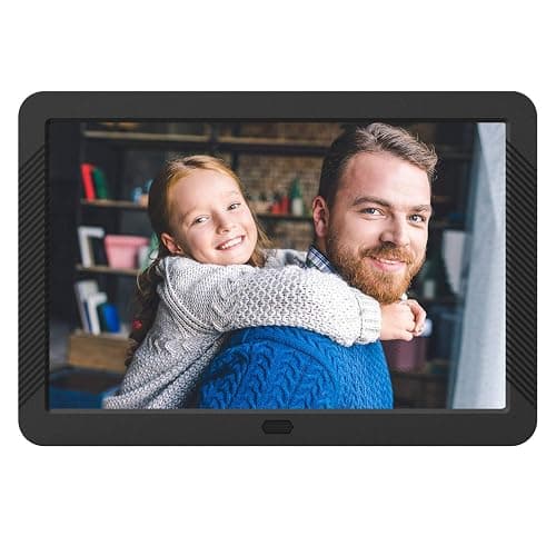 Atatat Digital Photo Frame with 1920x1080 IPS Screen, Digital Picture Frame Support Adjustable Brightness,Photo Deletion,1080P Video,Music,Slideshow,16:9 Widescreen- P800 - Image 1
