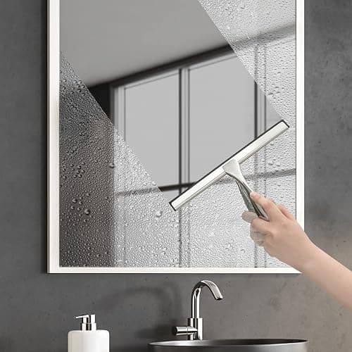 Hiware All-Purpose Shower Squeegee for Shower Doors, Bathroom, Window and Car Glass - Stainless Steel, 10 Inches thumbnail 4