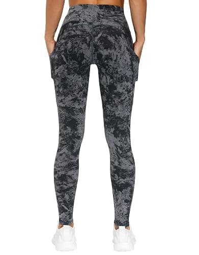THE GYM PEOPLE Thick High Waist Yoga Pants with Pockets, Tummy Control Workout Running Yoga Leggings for Women thumbnail 3