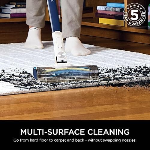 Shark PowerPro Cordless Stick Vacuum Cleaner, Lightweight, Floor Detect Technology, Anti-Hair Wrap Technology, Anti-Allergen Complete Seal, Flexible, Handheld mode, Navy Metallic, IZ380UK thumbnail 6