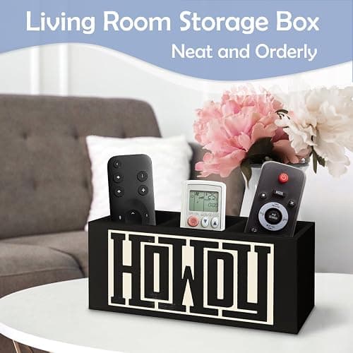 SNNDER Western Office Decor Pen Holder for Desk, Western Gifts for Women Men, Retro Howdy Western Wooden Pen Pencil Holder Organizer for Home Office Desk Accessories thumbnail 6