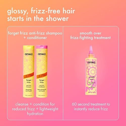 amika the shield anti-humidity spray | lightweight, invisible heat protection spray, contains UV filters, for smooth, frizz free hair thumbnail 11