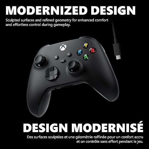 XBOX Core Wireless Gaming Controller + USB-C Cable for Series X|S, One, Windows PC, Android, and iOS thumbnail 3