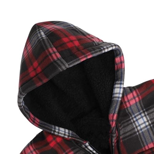 Facitisu heavyweight flannel red/black jacket thumbnail 2