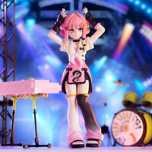 CALEMBOU Anime Blind Box, 6-inch Cute Girl Group Singing Stage Series Blind Box Figure, Collectable PVC Figure for Birthday Gifts (Haee Girls Singing Stage 1pc) thumbnail 3