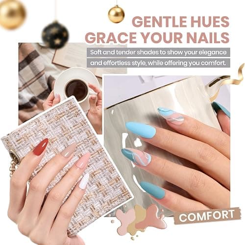 Beetles Winter Gel Nail Polish Set - Emotional Spectrum 69PCS 60 Colors Gel Polish Kit Base Coat Glossy & Matte Top Coat UV Led Soak off Collection Brown Red Black Nude White Christmas Gifts for Women thumbnail 3