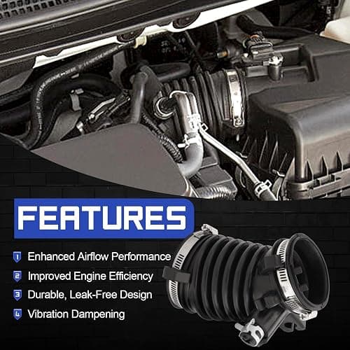 Air Cleaner Intake Hose Tube with Clamps for 2012-2015 Honda Civic 1.8L 2013-2015 Acura Ilx 2.0L (OEM# 17225-R1A-A01) thumbnail 5