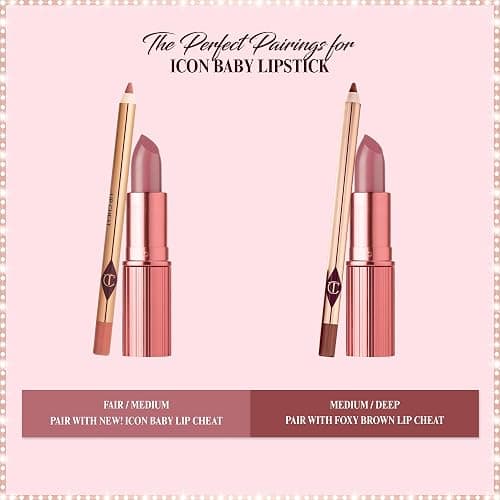 Charlotte Tilbury Lip Cheat Lip Liner Pencil - Gives Lips a Fuller-Looking, Defined Pout - Enriched with Jojoba Oil & Hyaluronic Acid - Waterproof, Smudge-Proof & Transfer-Proof thumbnail 6