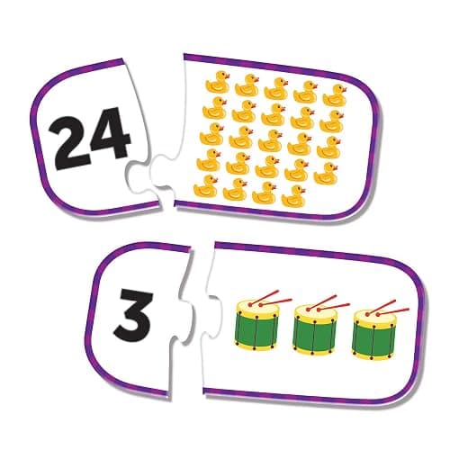 Learning Resources Counting Puzzle Cards, Kindergarten Readniness, Self Correcting Puzzles, Ages 3+ thumbnail 3