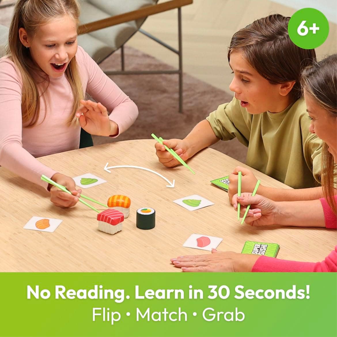 Super Sushi – Fun Family Board Game - Hilarious Party Matching Card Game for Kids, Teens & Adults thumbnail 7