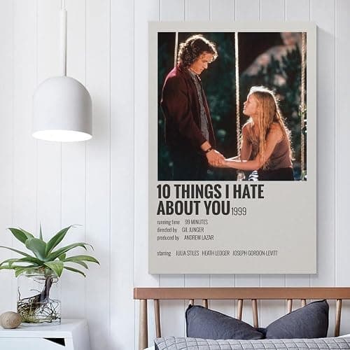 ENYPOLIS 10 Things I Hate About You Posters & Prints on Canvas Wall Art Poster for Room Decor Unframe 12x18inch(30x45cm) - 10 Things I Hate About You thumbnail 2