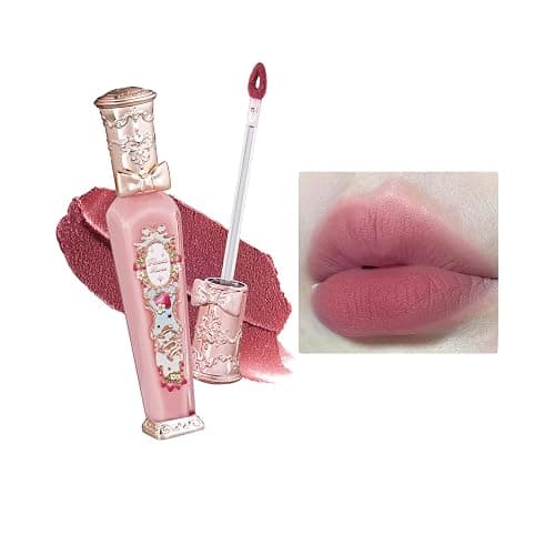 Flower Knows Strawberry Rococo Cloud Lip Cream,Long Lasting Mauve Pink Matte Lipstick,Hydrating Lip Stain,Transfer & Smudge Proof Velvet Liquid Lipstick for Girls&Women,0.12 Fl Oz(S06 Tea Break) - Image 1