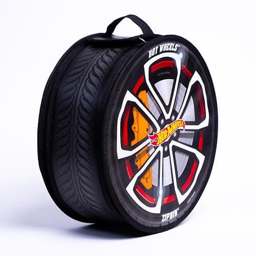 Hot Wheels Tara Toy: ZipBin Wheelie Track Pack - Unzips Into A Racetrack Mat, Holds 100 Toy Cars, Storage & Play, Circle Tire Design, Kids Ages 3+ thumbnail 3