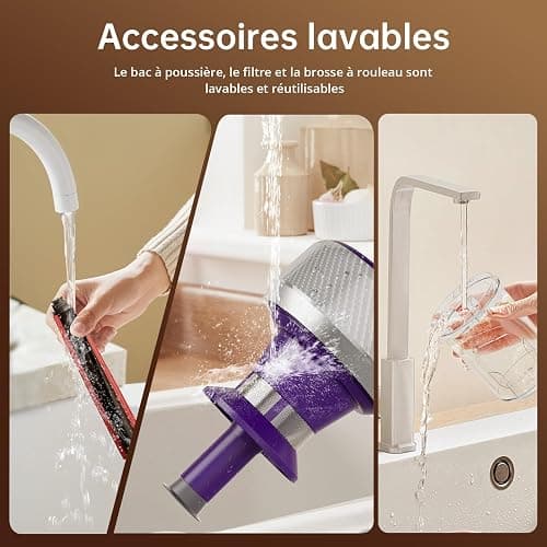 Jimmy JV35 Aspirateur Matelas Anti Acariens 700W avec Stérilisation UV-C, Chauffage à 60℃, Système de Filtration Dual-Cyclonic, Aspirateur pour Matelas, Lit, Tapis, etc. thumbnail 11