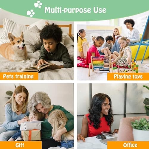 FINEST+ Voice Recording Button for Communication Pet Training Buzzer,30 Second Record&Playback Dog Toy,Voice Recording Clicker for Cat,Puppy,Pet Trainin,Funny Gift for Study Office Home 8Pcs thumbnail 6