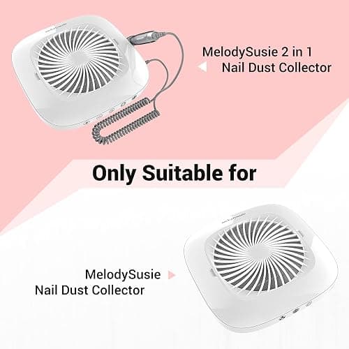 MelodySusie Nail Dust Collector Replacement Filter 2 Pack, Reusable Dust Filter for MelosySusie Nail Dust Collector Vacuum Fan Dust Collector Extractor Electric Dust Suction Machine thumbnail 2