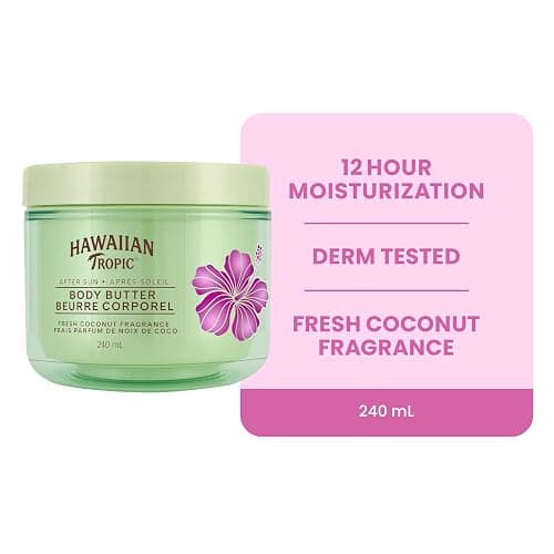 Hawaiian Tropic After Sun Body Butter with Coconut Oil, 240mL, Lotion, Moisturizing Body Lotion, Moisturizer, Coconut Body Butter, Care,Skin Care, 240mL thumbnail 3