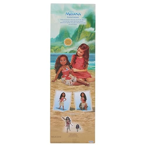 Disney Moana Doll 32" Tall Playdate Perfectly Poseable Doll, Includes Hair Comb, Playdate Moana Fashion Doll, Moana Doll Stands 32 Inches Tall! Great Gift for Girls thumbnail 10