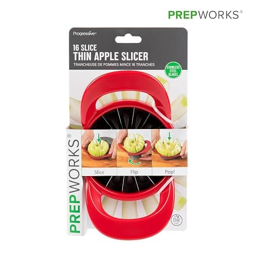 PrepWorks Dishwasher Safe Apple Slicer and Corer – 16-Slice Thin Apple Cutter with Safety Cover thumbnail 7