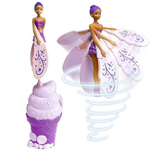 Sky Dancers Purple Licious– The Original Flying Doll Toy – Pull String Powered, Use Indoors or Outdoors, No Batteries Required, Gift for Kids 6+ - Image 1