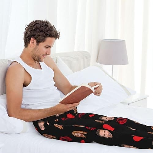 Personalized Pajamas Pants For Men Custom Funny Pajama Pants Pajama Bottoms Sleepwear With Photo Face Text thumbnail 8