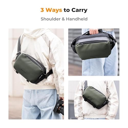K&F CONCEPT Camera Sling Bag Crossbody Bag Waterproof Camera Shoulder Backpack DSLR/SLR/Mirrorless Camera Case thumbnail 7
