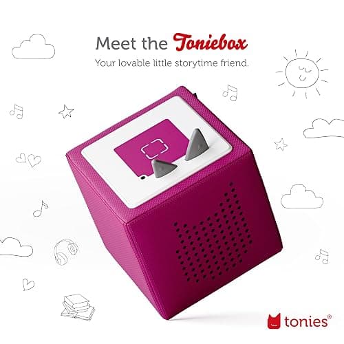 Toniebox Audio Player Starter Set with Cinderella, Belle, Moana, Tangled, and Playtime Puppy - Listen, Learn, and Play with One Huggable Little Box - Purple - Purple thumbnail 2
