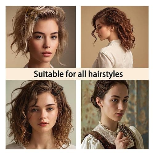 4 Pack Flat Hair Claw Clips for Women Nonslip French Hair Clips for Thick, Thin, Long, or Short Hair Matte Neutral Colors Comfortable & Strong Hold for Daily Wear, Weddings thumbnail 5