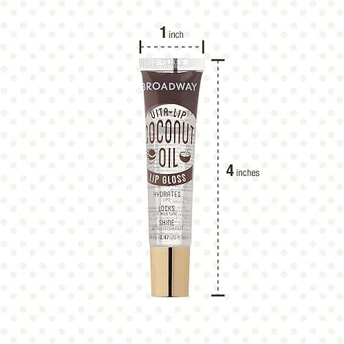 Ruby Kisses Broadway Vita-Lip Clear Lip Gloss (Coconut Oil 6 Pack), Ultra-Hydrating & Soothing Formula with Vitamin Oils, High-Shine Non-Sticky Finish, Healing Glossy Lip Balm Locks in Moisture thumbnail 7