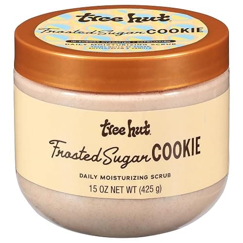 Tree Hut Frosted Sugar Cookie Daily Moisturizing Scrub, Whipped Foamy Exfoliating Body Scrub, Hydrating Formula for Soft, Glowing Skin, 15 oz - Image 1