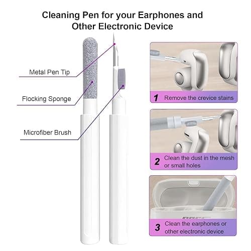 Aircawin for Bose Ultra Open Earbuds Case Glitter,Cute Sparkle Bling for Bose Ultra Open Case Cover 2024,Soft TPU Cover for Bose Open Ear Earbuds Accessories with Carabiner and Cleaning Pen-Glitter thumbnail 7