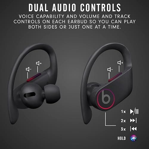 Beats Powerbeats Pro Wireless Earbuds - Apple H1 Headphone Chip, Class 1 Bluetooth Headphones, 9 Hours of Listening Time, Sweat Resistant, Built-in Microphone - Black thumbnail 3