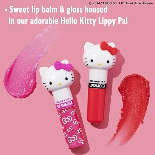 Lip Smacker Lippy Pals Swirls, Sanrio Hello Kitty, Flavored Moisturizing & Smoothing Soft Shine Lip Balm, Hydrating & Protecting Fun Tasty Glossy Finish, Cruelty-Free & Vegan - Cheerful Cherry, Kiwi thumbnail 3