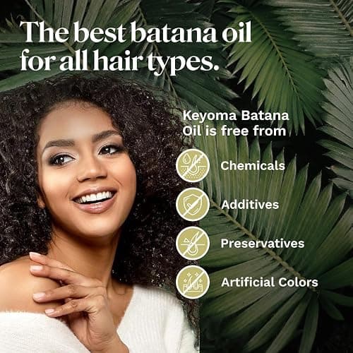 Keyoma Batana Oil for Hair Growth with Rosemary: Nourish & Detox Scalp for Thicker, Stronger, Longer Hair - 100% Organic Batana Oil from Honduras - Reduce Hair Loss (30 mL) thumbnail 9