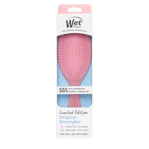 Wet Brush Original Detangler, Pink Drink (Summer Quencher), Ultra-Soft IntelliFlex Bristles Glide Through Tangles, Detangling Hair Brush (Wet & Dry), Women & Men, Limited Edition thumbnail 12