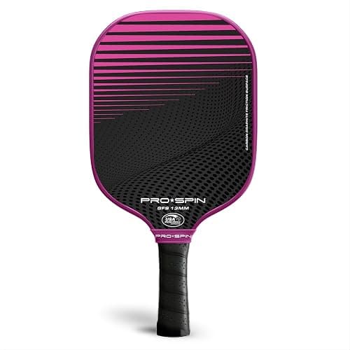 PRO SPIN Carbon Fiber Pickleball Paddles Set of 2 or Single | Lightweight Pickleball Set with Indoor/Outdoor Balls, Bag & Covers – Durable Pickle Ball Paddle Gift for Men, Women & Families thumbnail 10
