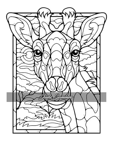 Color by Number Animals: Adult Coloring Book with Cats, Dogs, Birds, Butterflies, Horses, Sloths, and Many More for Stress Relief and Relaxation thumbnail 5
