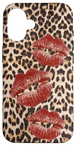 Cheetah print kiss Case for iPhone 16 - Image 1