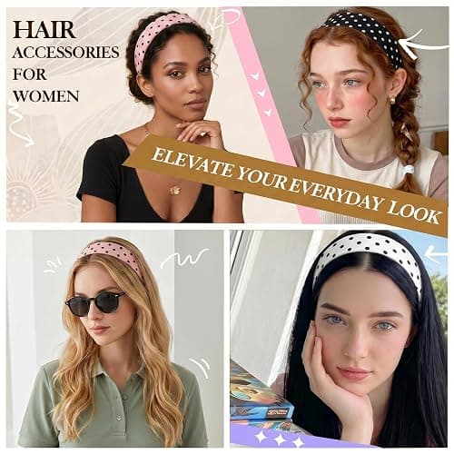8PCS Summer-Exclusive Non Slip Sports Elastic Soft Running Fashion Headbands Absorb Sweat for Women & Men Working Out, Travel thumbnail 8