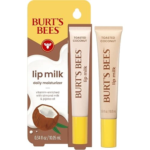 Burt’s Bees Stocking Stuffers, Lip Milk, Daily Lip Moisturizer, Toasted Coconut, Vitamin Enriched Moisturizing Lip Balm with Almond Milk and Jojoba Oil, Hydrating for Softer Lips, 1 Tube, 0.34 Fl Oz thumbnail 14