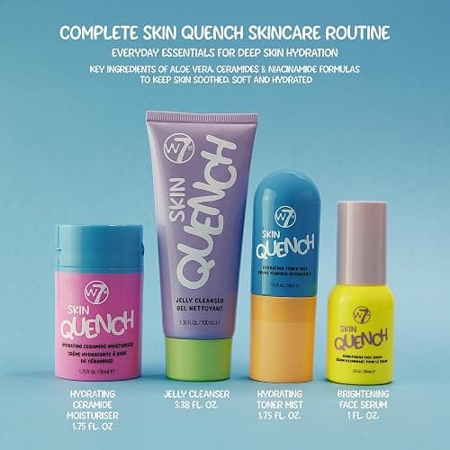 W7 Skin Quench Full Size Skincare Gift Set - Hydrating Skincare Bundle with Aloe Vera & Ceramides - Complete & Long-Lasting Moisturizing At-Home Routine thumbnail 2