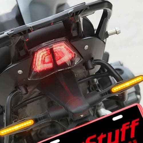 Kinstecks 4PCS Motorcycle Indicators Flowing Turn Signal Lights Motorbike Turning Indicators 12V 12 LEDs Bulbs for Motorcycle Motorbike Scooter Quad Cruiser Off Road thumbnail 3