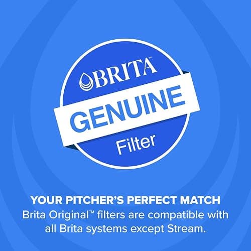Brita Standard Water Filter for Pitchers and Dispensers, BPA-Free, Reduces Copper, Cadmium and Mercury Impurities, Lasts Two Months or 40 Gallons, Includes 4 Filters for Pitchers thumbnail 8