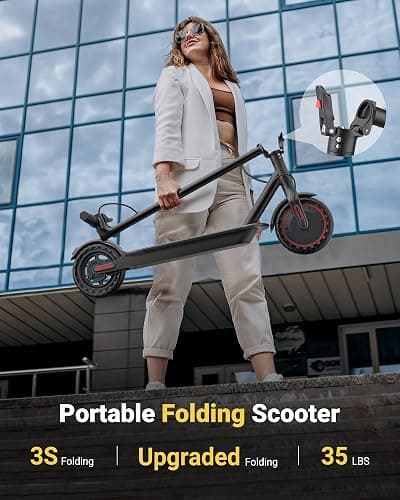 MAXSHOT Electric Scooter for Adults, 8.5/10/14" Tires, 19/22Mph, 350W/500W Motor, 21-28 Miles Range, Folding E-Scooter with Dual Suspension,APP(V1/SPRO/MAX/PRO/X1/X1PRO/PR) thumbnail 6