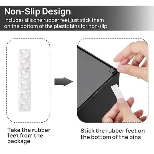 Vtopmart Black Small Stackable Storage Drawers, Cologne Organizer for Men,Plastic Containers for Vanity, Dresser,Office Desk,Bathroom Countertop Organization,Ideal for Room Decor,Gifts for Men thumbnail 7